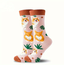 Load image into Gallery viewer, Socks - Corgi pink
